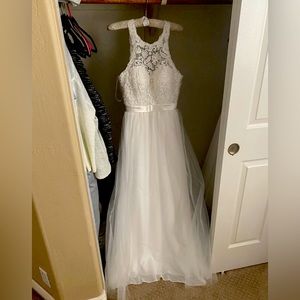 Lace Halter Top Wedding Dress New